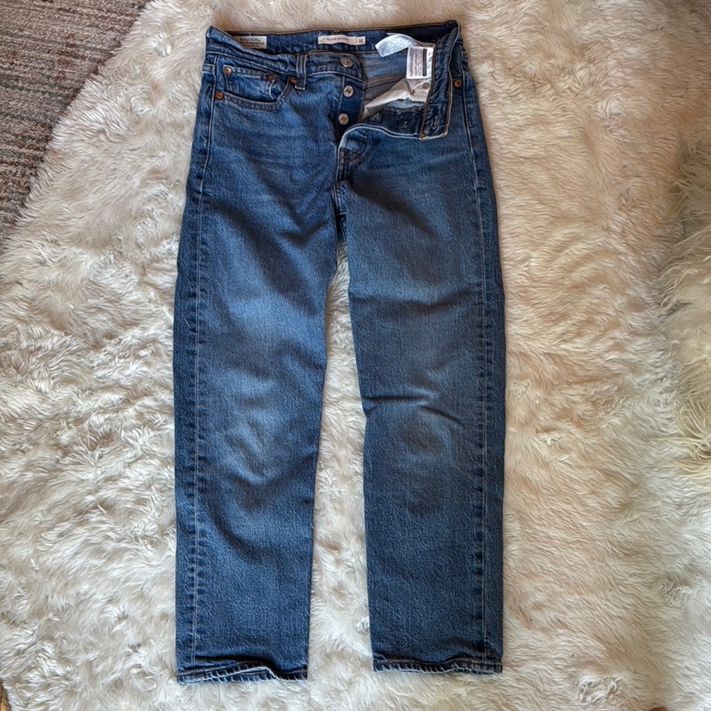 Levi's Blue Straight Leg Pants Classic Denim